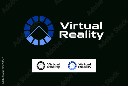 360 virtual realty l logo design template 