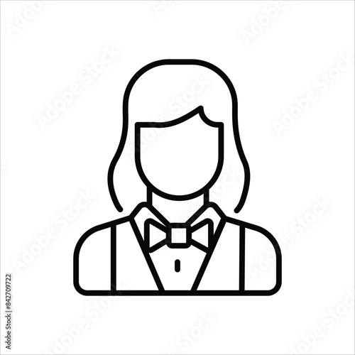 Croupier vector icon