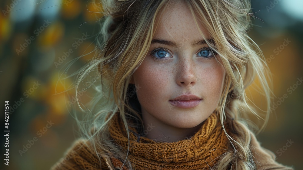 super realistic photo of a Norwegian girl in nature super realistic photo of a Norwegian girl in nature