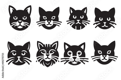 Cat silhouette vector illustration
