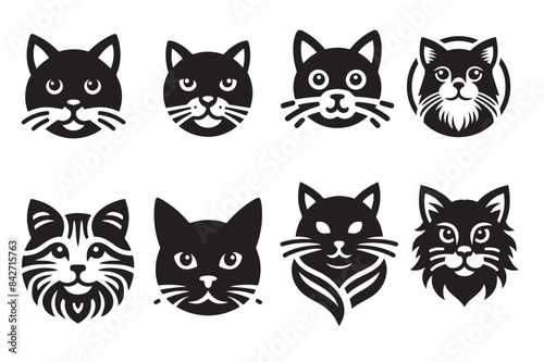 Cat silhouette vector illustration