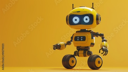 Medium shot, front view, a robot shows his treasure to the audience, cute AI, bright picture, symmetrical composition, future technology 
