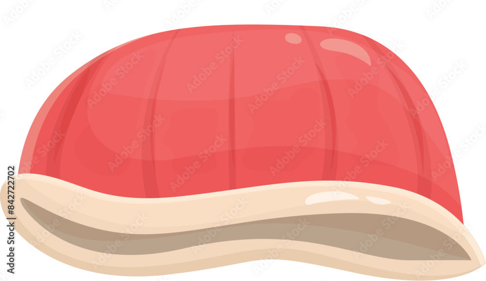Empty red seashell with an inside covered by mother of pearl layer Empty red seashell with an inside covered by mother of pearl layer