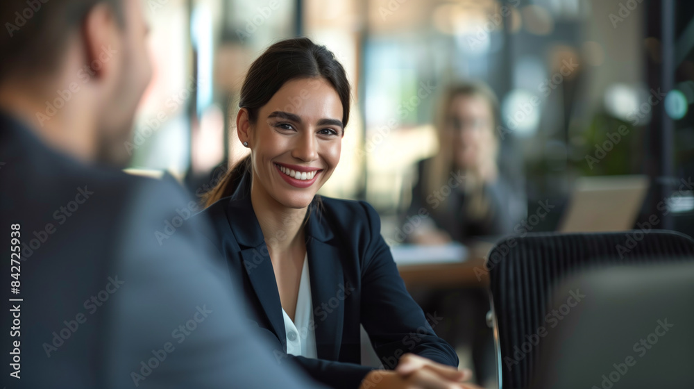 Beautiful businesswoman, potentially a bank manager, Beautiful businesswoman, potentially a bank manager,