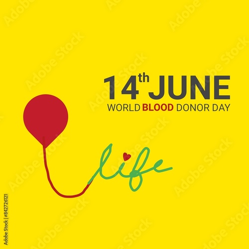 14th June World Blood Donor Day, this is a digital artwork for a cause, a powerful reminder of the lifesaving impact of blood donation, social media graphics