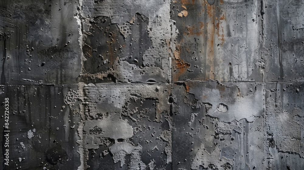 Obraz premium Bitumen coated concrete wall or structure