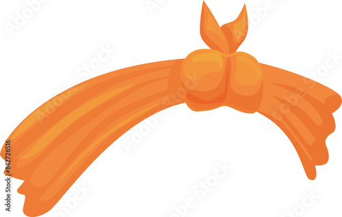 Orange bandana tied around head for awareness of leukemia, lymphoma, skin cancer, hunger, animal cruelty and more