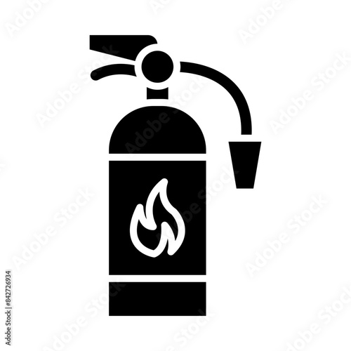 Fire extinguisher glyph icon
