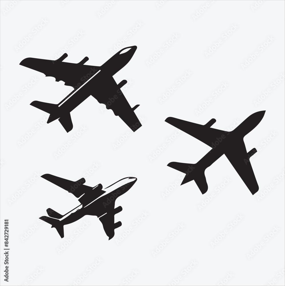Drawing of a plane silhouette with skywriting.
Drawing of a plane silhouette with skywriting.