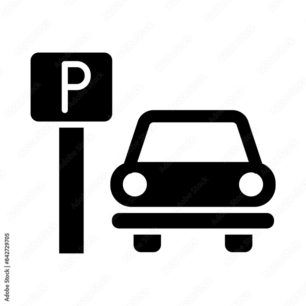 Parking glyph icon Parking glyph icon