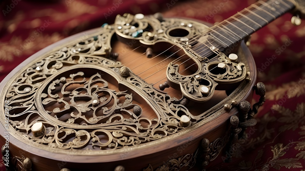 an antique robab musical instrument an antique robab musical instrument