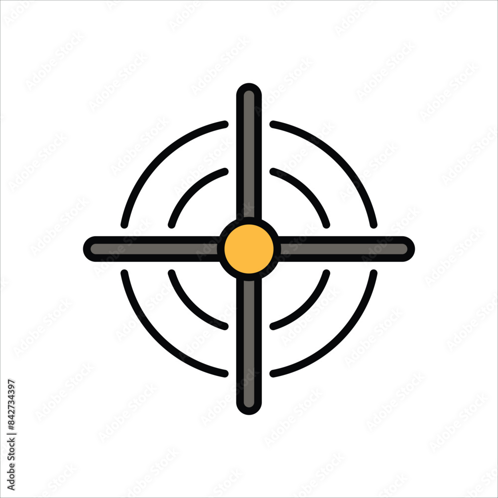 Obraz premium Aim vector icon