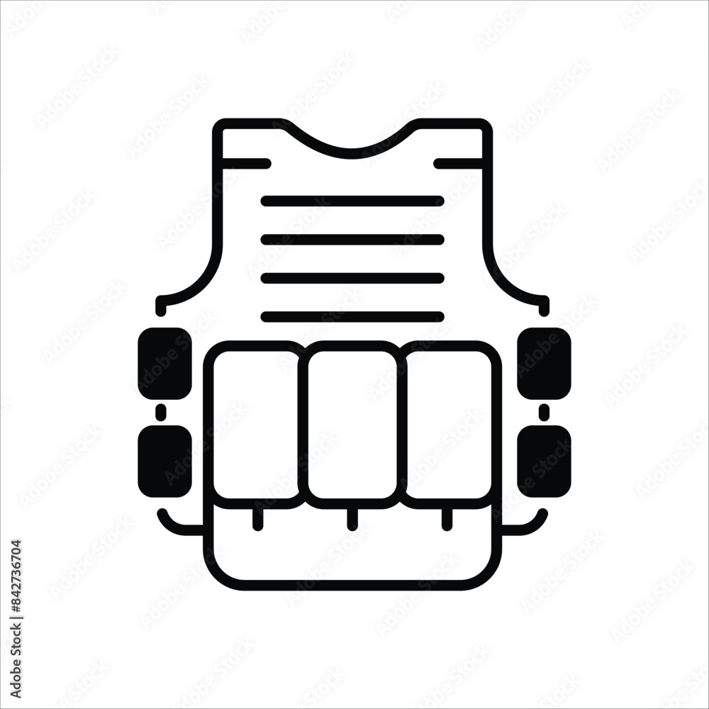 Vest vector icon Vest vector icon