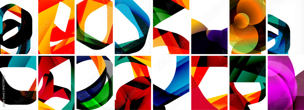 Collection of abstract background with waves, colorful shapes and 3d shadow effect. Vector Illustration For Wallpaper, Banner, Background, Card, Book Illustration, landing page Collection of abstract background with waves, colorful shapes and 3d shadow effect. Vector Illustration For Wallpaper, Banner, Background, Card, Book Illustration, landing page