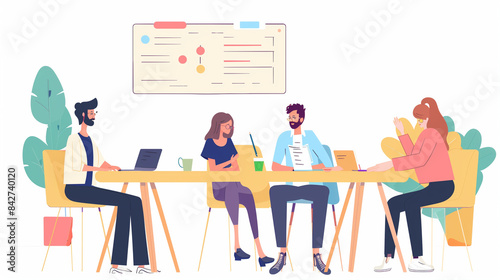 meeting in the office