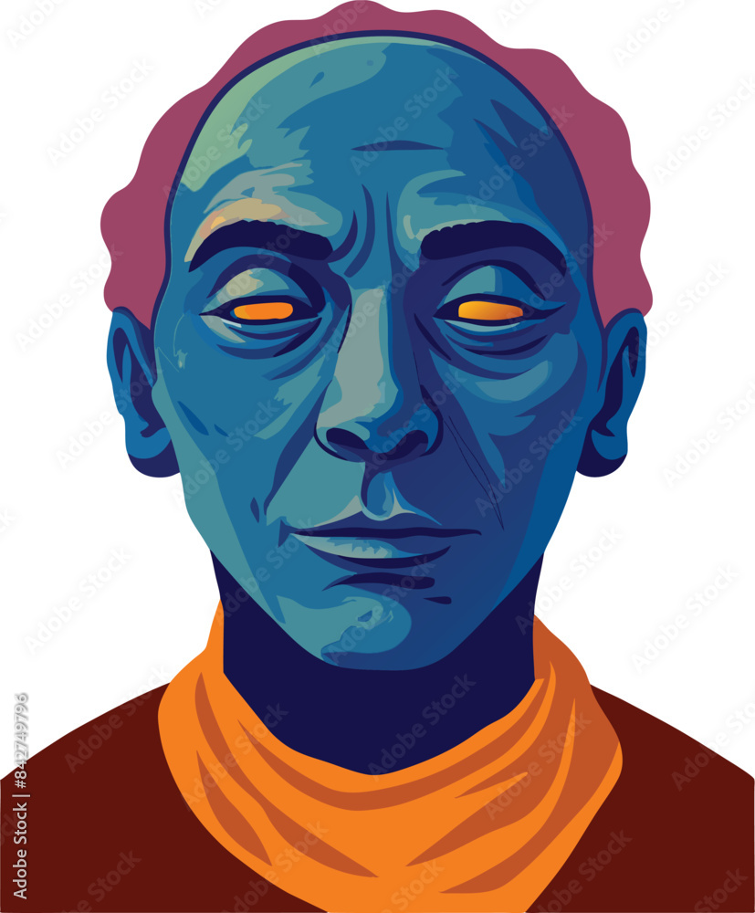 Old Egyptian Mummy Face- Old Egyptian Mummy Face-