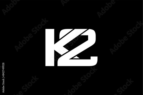 Letter K2 logo design template 