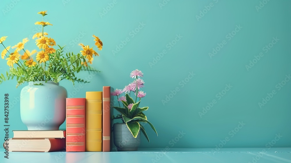 Books in teacher's day concept Books in teacher's day concept