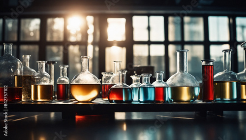 Reactions of chemical substances in the laboratory photo
