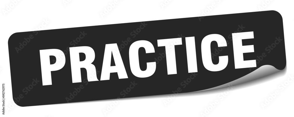 practice sticker. practice label practice sticker. practice label