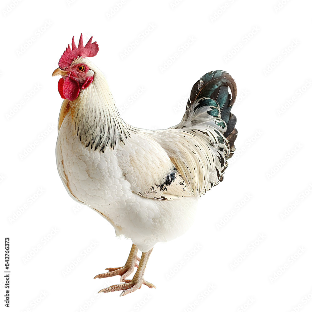 Fototapeta premium rooster isolated on white