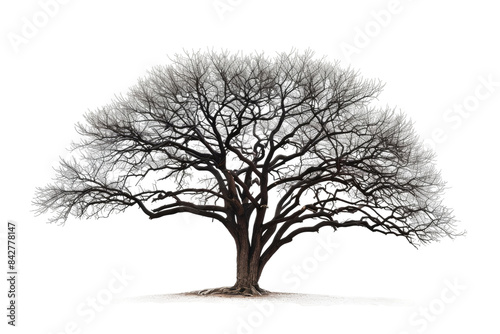 PNG image, Majestic Solitary Leafless Tree isolated on Transparent background. © Tayyab Imtiaz