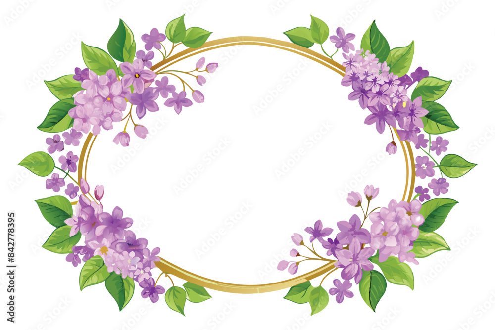 Golden Blooms: Illustrative Market Frames Golden Blooms: Illustrative Market Frames