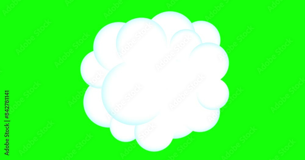 Fun cloud number four white video forming for titles greenbox. Cartoon background element slideshow. Good for any educational project for kids. Bubble speech comic or weather presentation. Fun cloud number four white video forming for titles greenbox. Cartoon background element slideshow. Good for any educational project for kids. Bubble speech comic or weather presentation.