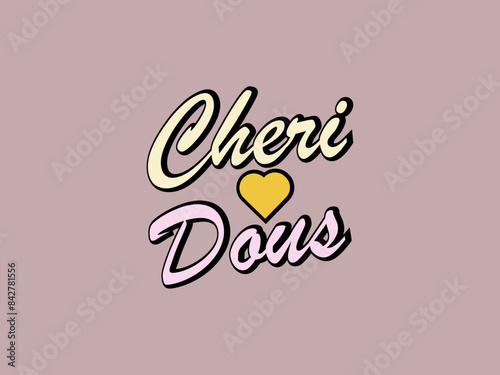 Typography Chiri Dous modern logo design ai