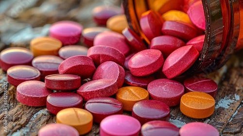 Pharmaceutical lab displaying medications   advanced equipment in sterile environment