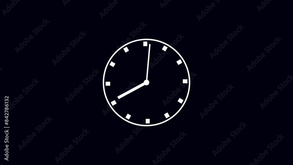 analog clock icon animation.