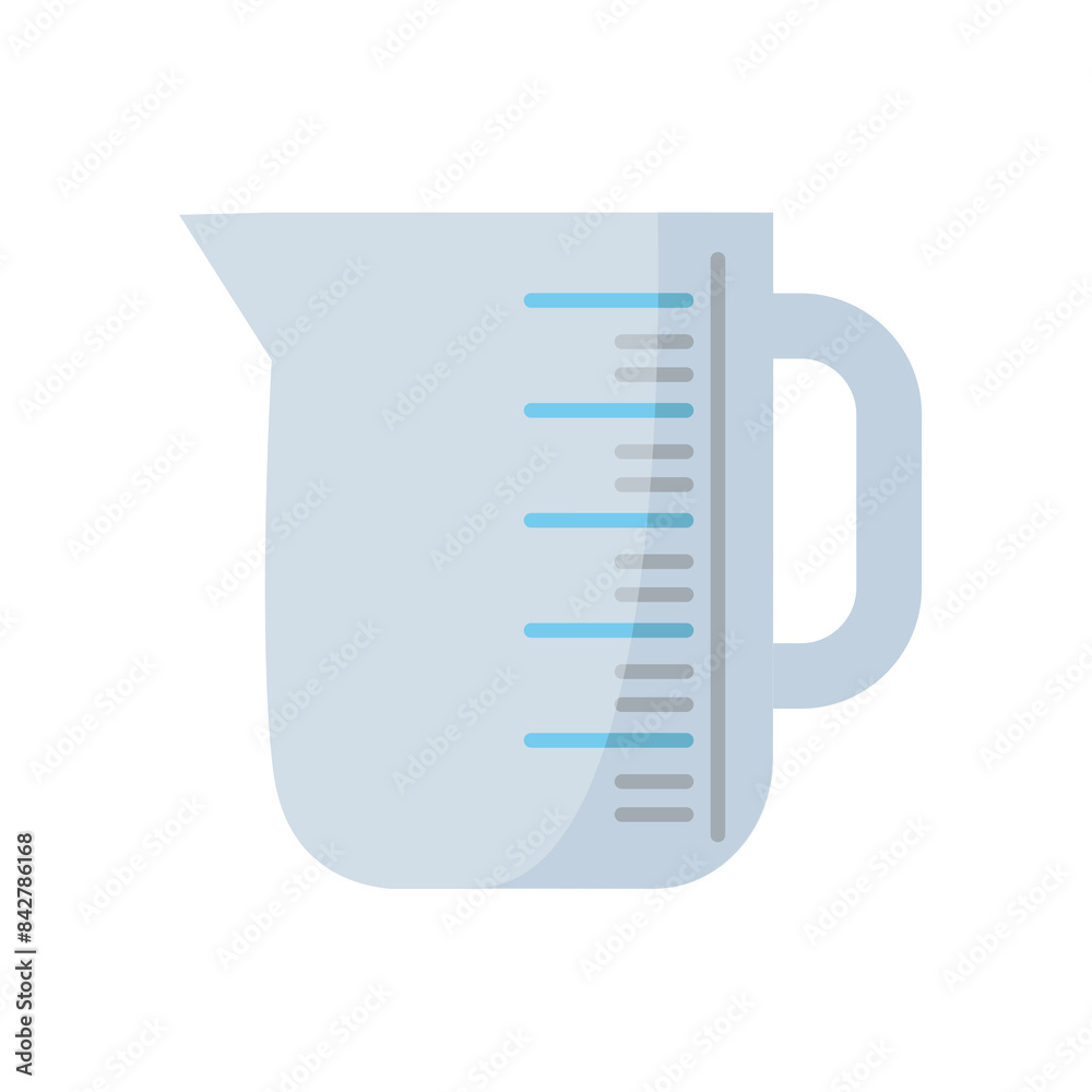 Measuring jug icon, measuring cup vector illustration, flat design style Measuring jug icon, measuring cup vector illustration, flat design style