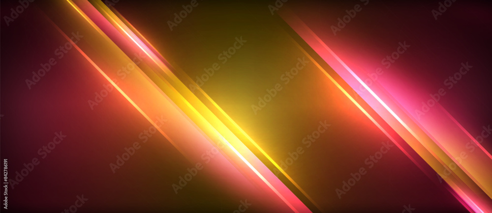 Neon glowing circle rays, light round lines in the dark, planet style neon wave lines. Energetic electric concept design for wallpaper, banner, background Neon glowing circle rays, light round lines in the dark, planet style neon wave lines. Energetic electric concept design for wallpaper, banner, background