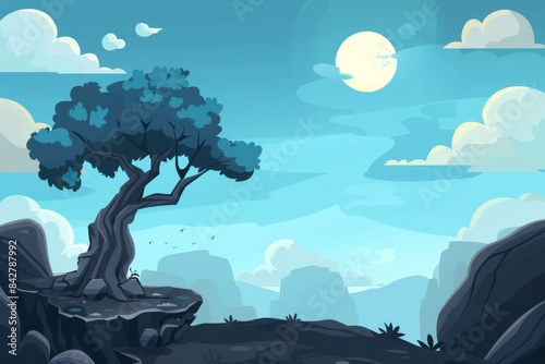 Breathtaking mountain vistas for inspiring graphic design projects