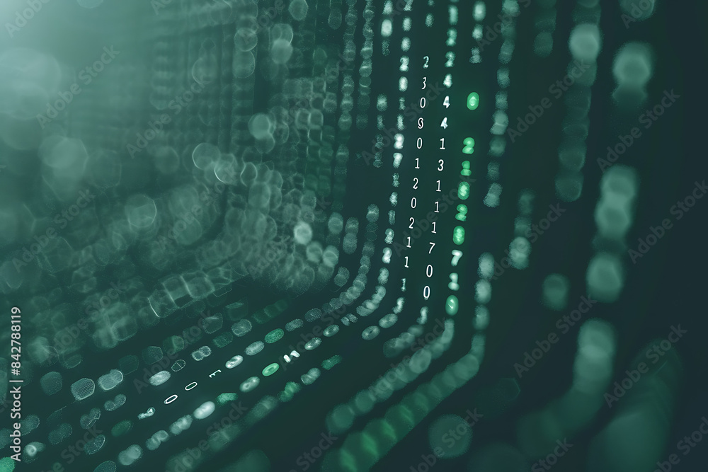 Background filled with cascading binary code, creating a digital and futuristic atmosphere, ideal for technology and programming themes Background filled with cascading binary code, creating a digital and futuristic atmosphere, ideal for technology and programming themes