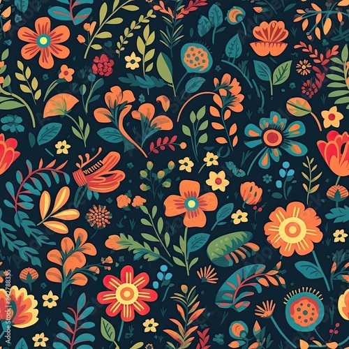 Floral seamless pattern  flower pattern  background.