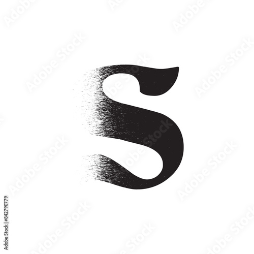 Alphabet Line Art Illustration Flat Design