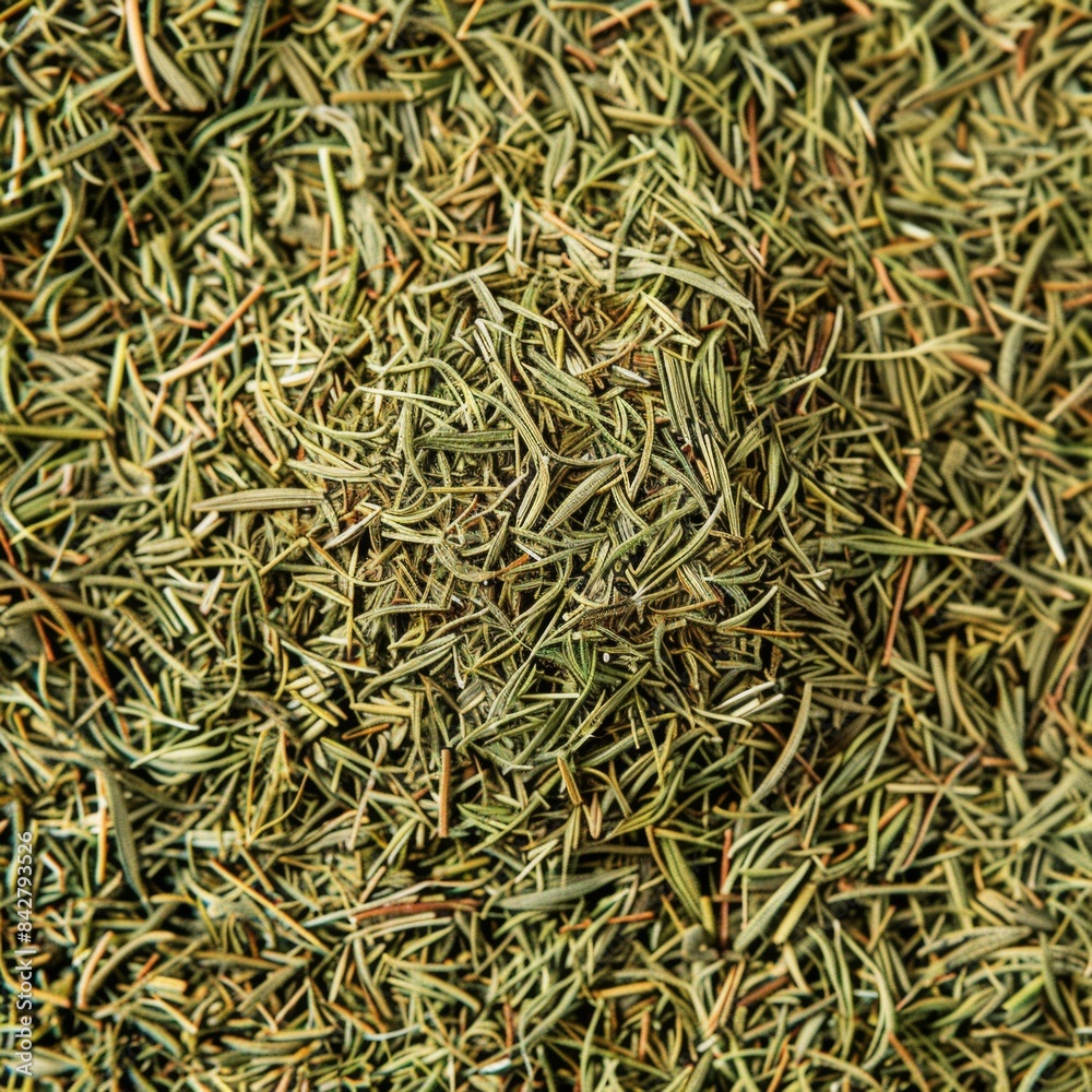 Dry dill pile texture background. Dried fennel pattern, crushed seasoning, dill weed powder Dry dill pile texture background. Dried fennel pattern, crushed seasoning, dill weed powder