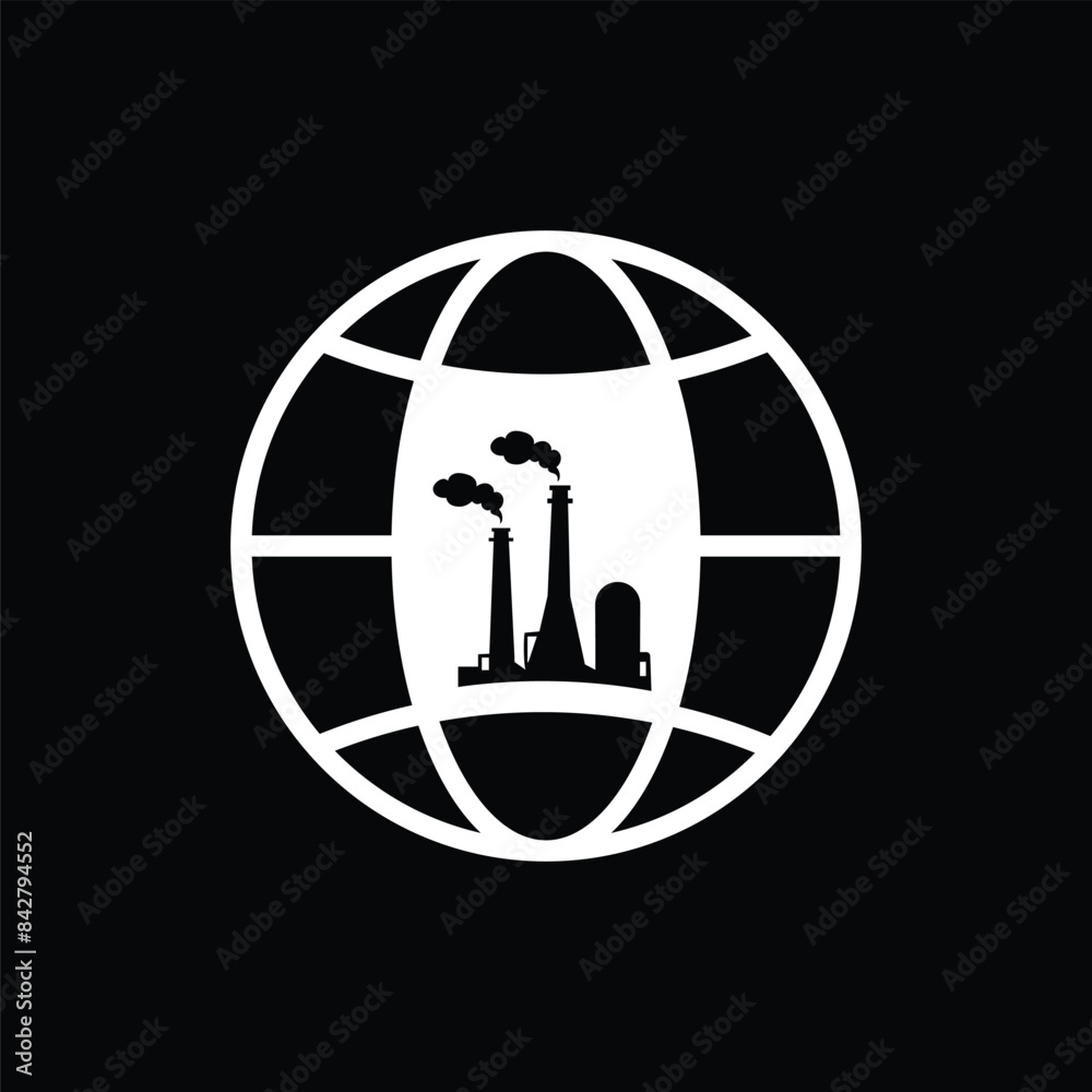 globe logo design icon vector 