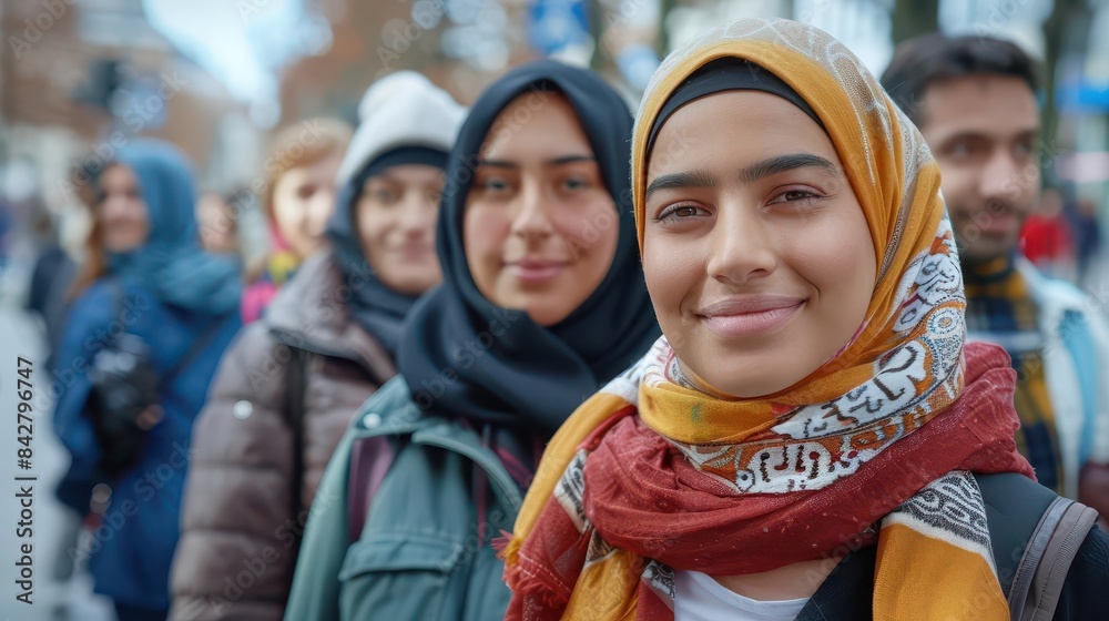diverse group of immigrants in germany representing integration and multiculturalism social issues concept diverse group of immigrants in germany representing integration and multiculturalism social issues concept
