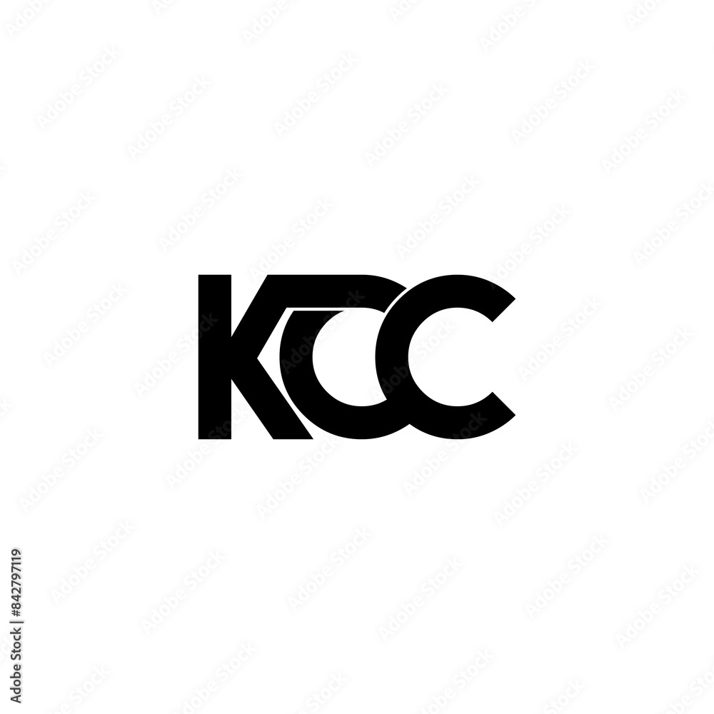 kcc initial letter monogram logo design kcc initial letter monogram logo design