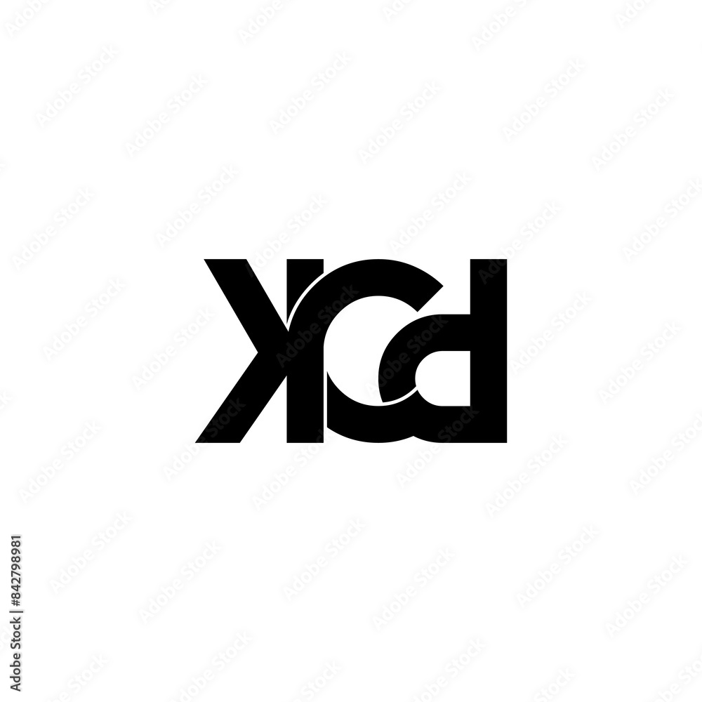 kcd lettering initial monogram logo design kcd lettering initial monogram logo design