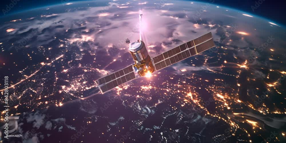 Celestial Connections: US Enveloped by an Interconnected Satellite 4K Video Celestial Connections: US Enveloped by an Interconnected Satellite 4K Video