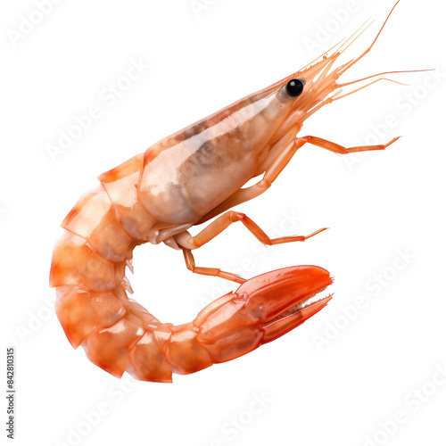 shrimp tasty isolated on white photo