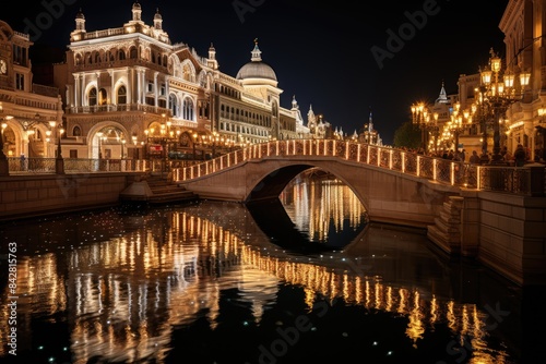 The Venetian Resort in Las Vegas Venice in the desert., generative IA