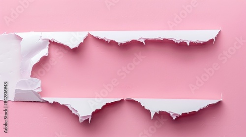 Wallpaper Mural Conceptual symbol of planning in advance on torn paper with a pink background Torontodigital.ca