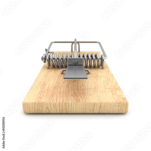 Wooden mousetrap 3D