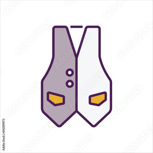 Waistcoat vector icon