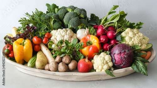 Fresh vegetables platter
