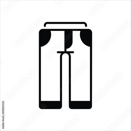 Trousers vector icon